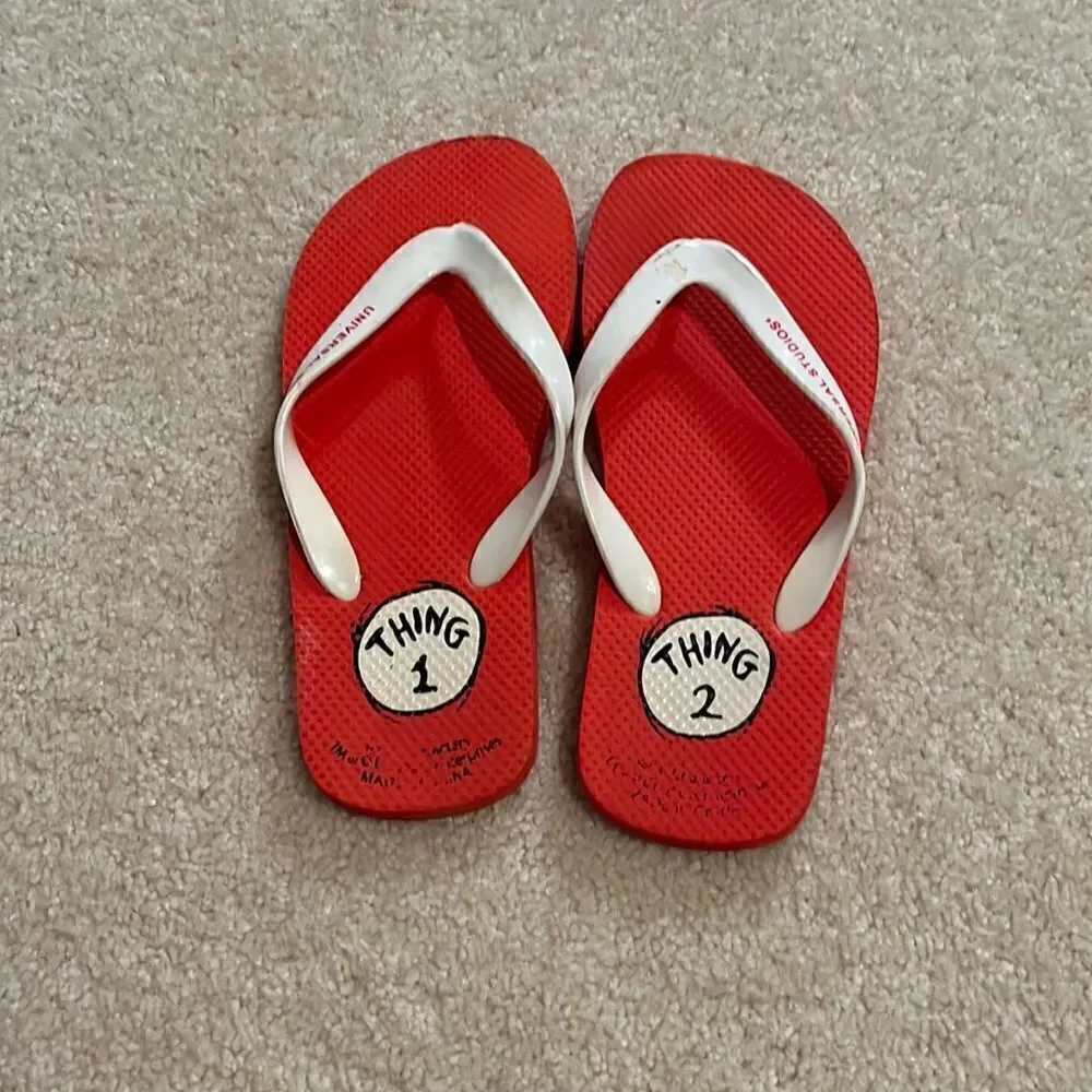 MATCHING DR SEUSS FLIP FLOPS